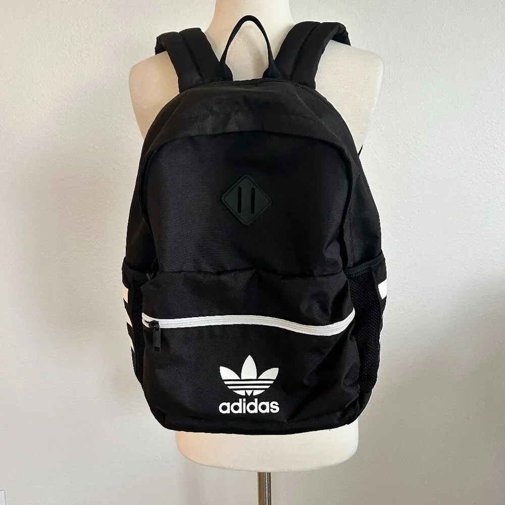 Adidas Original Classic Backpack Black Unisex School Travel